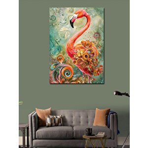 Kanvas Tablo Baharın Flamingosu 100x140 cm