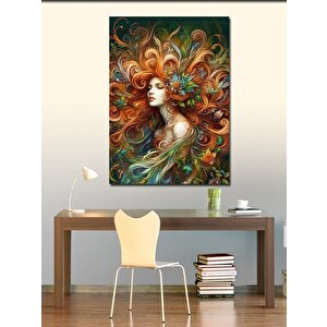 Kanvas Tablo Bahar Ve Kadın 100x140 cm