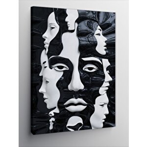 Kanvas Tablo Kimlikler Labirenti 100x140 cm