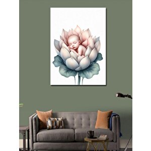 Kanvas Tablo Çiçek Ve Çocuk 70x100 cm