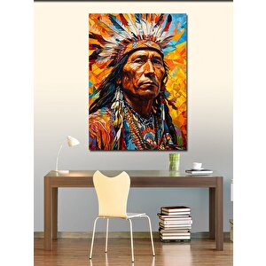 Kanvas Tablo Kızılderili Adam 70x100 cm