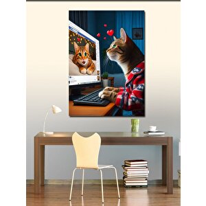 Kanvas Tablo Sosyal Medya Aşkı 70x100 cm