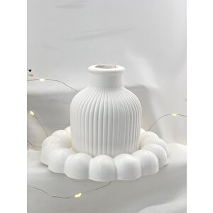 Dekoratif Organizer Takı  Mum Biblo Tabağı  Beton Saksı    Set