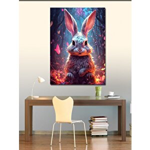 Kanvas Tablo Ormandaki Tavşan 100x140 cm