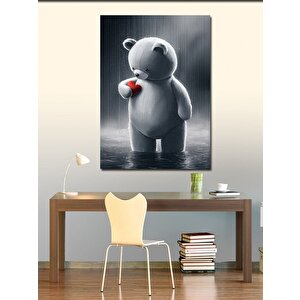 Kanvas Tablo Aşık Oyuncak Ayı 70x100 cm