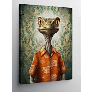 Kanvas Tablo Gömlekli İguana 70x100 cm