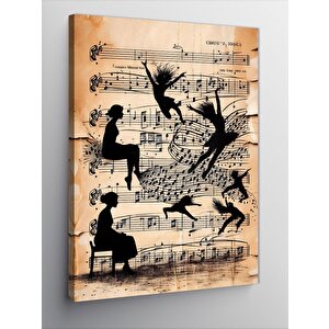 Kanvas Tablo Müzik Ve Dans 70x100 cm