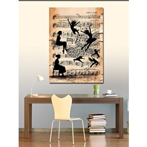Kanvas Tablo Müzik Ve Dans 70x100 cm