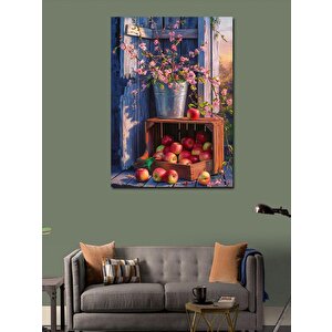 Kanvas Tablo Kırmızı Elmalar 100x140 cm