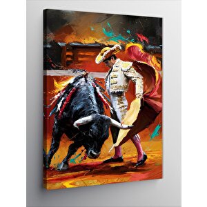 Kanvas Tablo Matador Ve Boğa