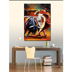 Kanvas Tablo Matador Ve Boğa