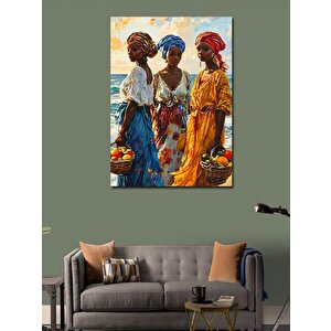 Kanvas Tablo Afrikalı Kadınlar 100x140 cm