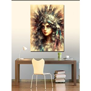 Kanvas Tablo Aztekli Kadın 70x100 cm