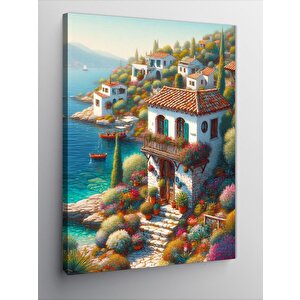 Kanvas Tablo Çiçekli Tepe 70x100 cm