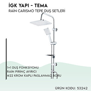 İgk Yapi - Tema Rai̇n Cari̇smo Tepe Duş Setleri̇ (model No: 53242)