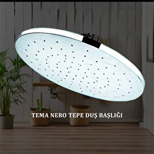 İgk Yapi - Tema Nero Tepe Duş Başliklari (model No: 55250)