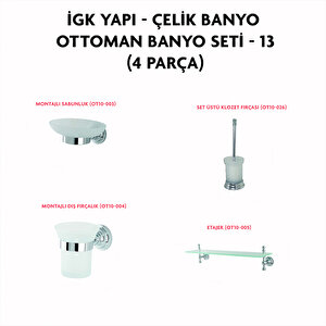 İgk Yapi - Çeli̇k Banyo Ottoman Banyo Seti̇ -13(5 Parça)