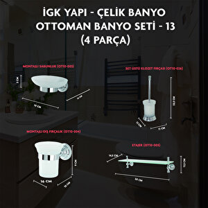 İgk Yapi - Çeli̇k Banyo Ottoman Banyo Seti̇ -13(5 Parça)