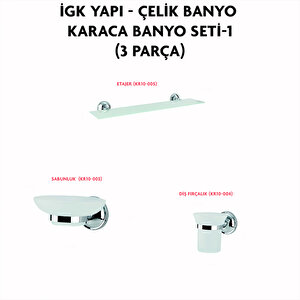 İgk Yapi - Çeli̇k Banyo Karaca Banyo Seti̇ -1(3 Parça)
