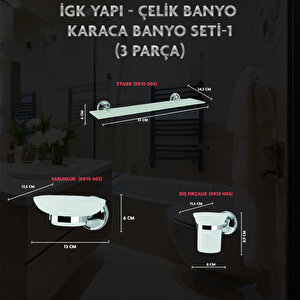 İgk Yapi - Çeli̇k Banyo Karaca Banyo Seti̇ -1(3 Parça)
