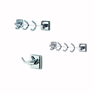 İgk Yapi - Çeli̇k Banyo Kumru Banyo Seti̇ -9(4 Parça)