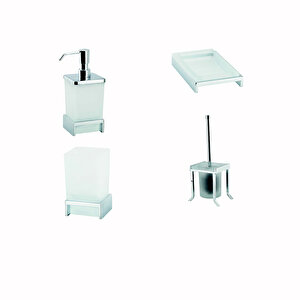 İgk Yapi - Çeli̇k Banyo Kumru Banyo Seti̇ -10(4 Parça)