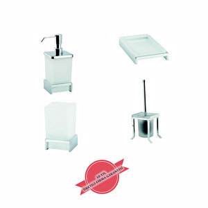 İgk Yapi - Çeli̇k Banyo Kumru Banyo Seti̇ -10(4 Parça)