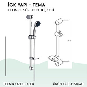 İgk Yapi - Tema Econ Sürgülü Duş Seti̇ (model No: 51040)