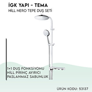 İgk Yapi - Tema Hill-nero Tepe Duş Setleri̇ (model No: 53137)