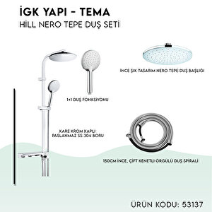 İgk Yapi - Tema Hill-nero Tepe Duş Setleri̇ (model No: 53137)