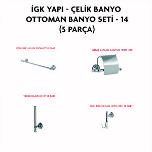 İgk Yapi - Çeli̇k Banyo Ottoman Banyo Seti̇ -14(5 Parça)
