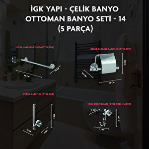 İgk Yapi - Çeli̇k Banyo Ottoman Banyo Seti̇ -14(5 Parça)