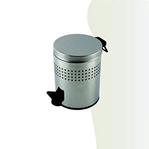 İgk Yapi - Çeli̇k Banyo Pedalli Deli̇kli̇ Çöp Kovasi 3lt 430 (70-075)