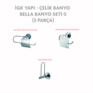 İgk Yapi - Çeli̇k Banyo Bella Banyo Seti̇ -5(3 Parça)