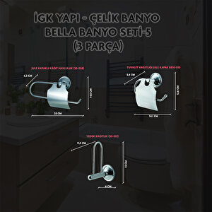 İgk Yapi - Çeli̇k Banyo Bella Banyo Seti̇ -5(3 Parça)