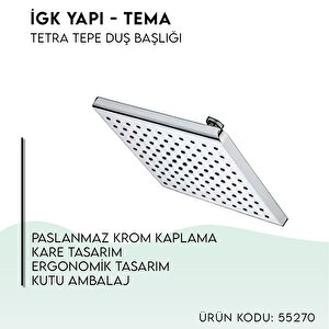 İgk Yapi - Tema Tetra Tepe Duş Başliklari (model No: 55270)