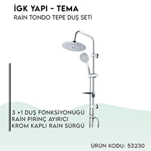 İgk Yapi - Tema Rai̇n Tondo Tepe Duş Setleri̇ (model No: 53230)