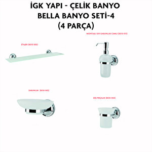 İgk Yapi - Çeli̇k Banyo Bella Banyo Seti̇ -4(4 Parça)