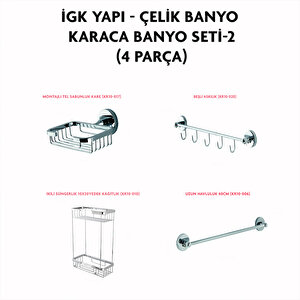 İgk Yapi - Çeli̇k Banyo Karaca Banyo Seti̇ -2(4 Parça)