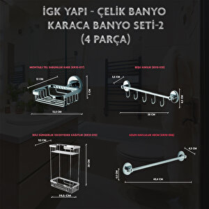 İgk Yapi - Çeli̇k Banyo Karaca Banyo Seti̇ -2(4 Parça)