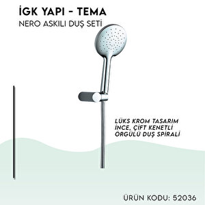İgk Yapi - Tema Nero Askili Duş Seti̇ (model No: 52036)