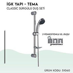 İgk Yapi - Tema Classi̇c Sürgülü Duş Seti̇ (model No: 51060)