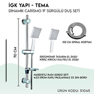 İgk Yapi - Tema Di̇nami̇c Cari̇smo Sürgülü Duş Seti̇ (model No: 51045)