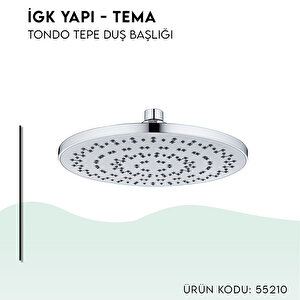 İgk Yapi - Tema Tondo Tepe Duş Başliklari (model No: 55210)