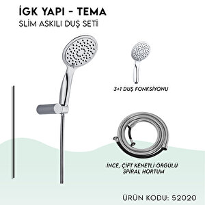 İgk Yapi - Tema Sli̇m Askili Duş Seti̇ (model No: 52020)