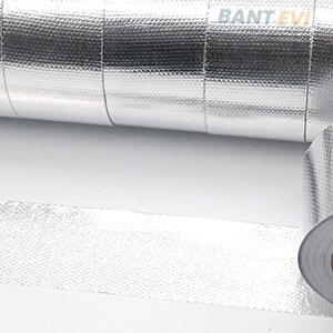 Yanmaz Alüminyum Bant 5cmx5mt Yüksek Isıya Dayanıklı Cam Elyaf Takviyeli Isı Kalkanı