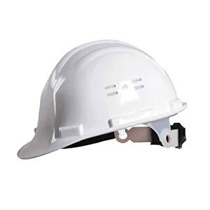 Baret Ayarlanabilir Beyaz Renk Vidalı Tip Konfor Baret