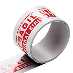 Dikkat Kırılır - Fragile Baskılı Koli Bandı 70 Mm X 40 Cm - 12 Adet 12 Adet