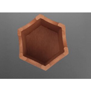 Hobi 90063 Dekoratif Kalemlik Ahşap Altıgen Ham Mdf  El Yapım