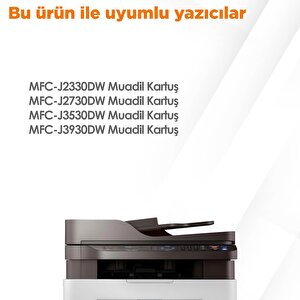 Brother Mfc-j2730dw Muadil Set Kartuş / Lc3719xl Set